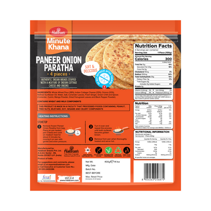 Haldiram's Paneer Onion Paratha – 400g