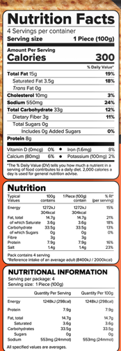 Haldiram's Paneer Onion Paratha – 400g