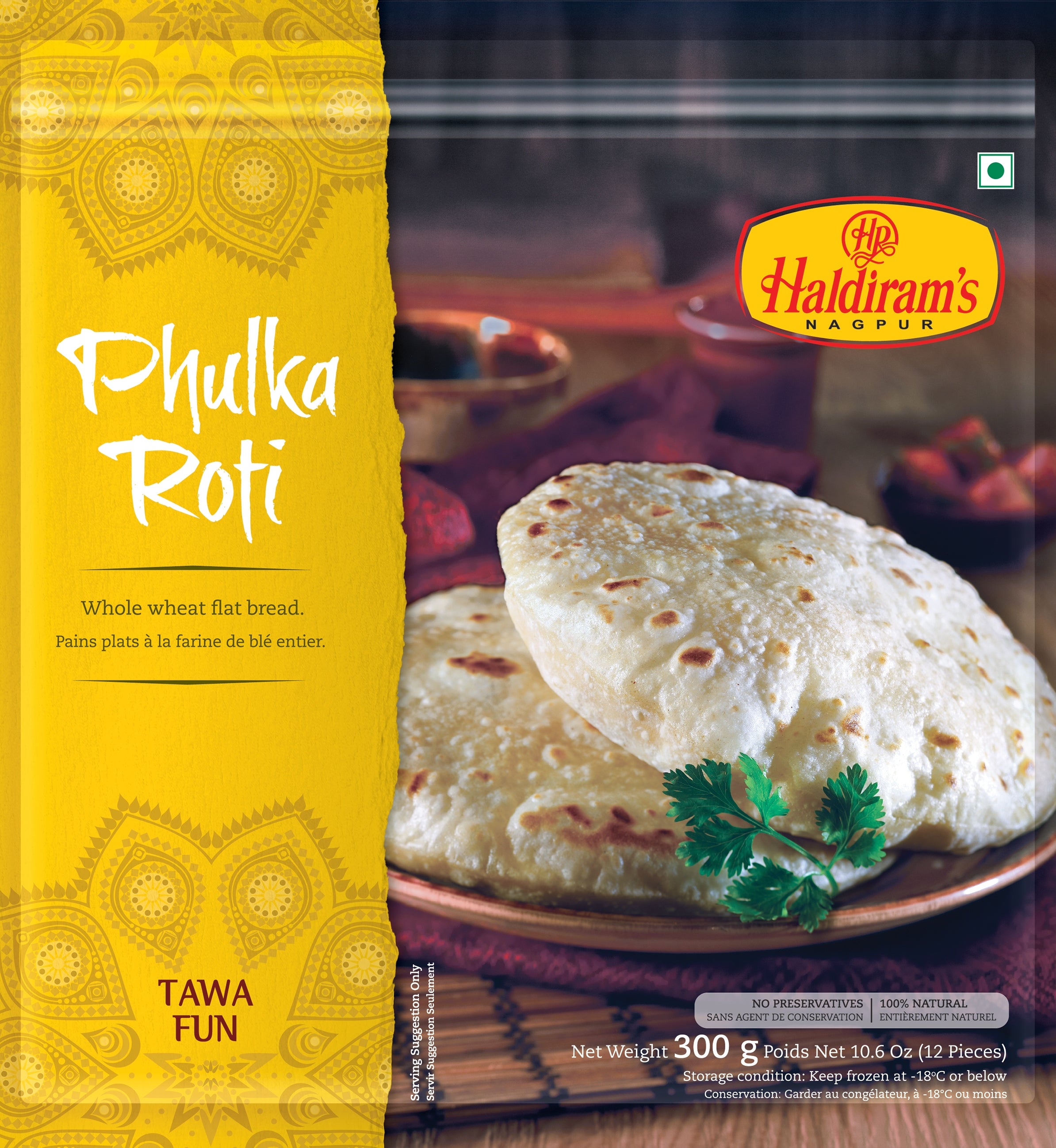 Pilkha Roti HALDIRAMS PHULKA ROTI 300G – Sri Renga Trading