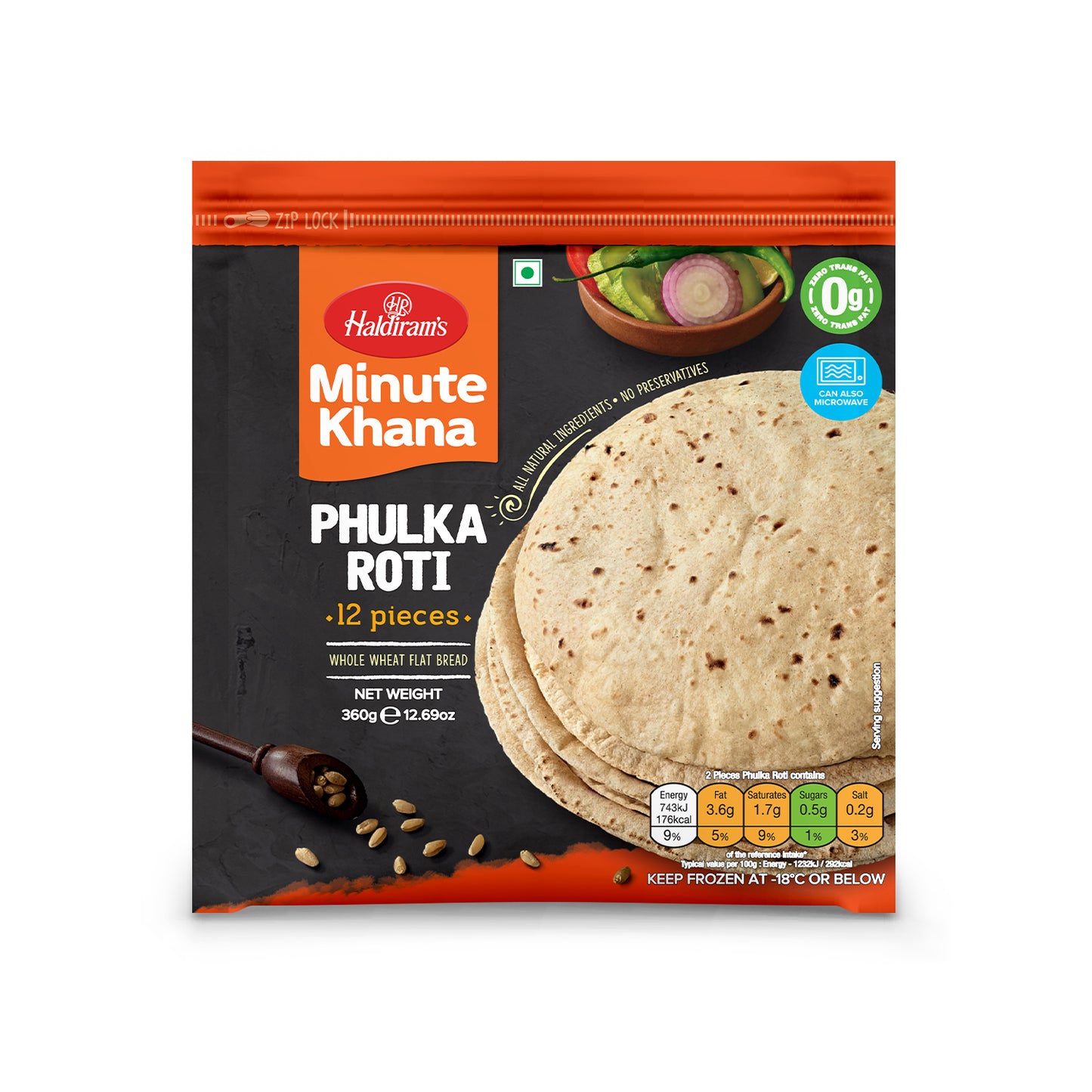 HALDIRAMS (DELHI) PHULKA ROTI 360G