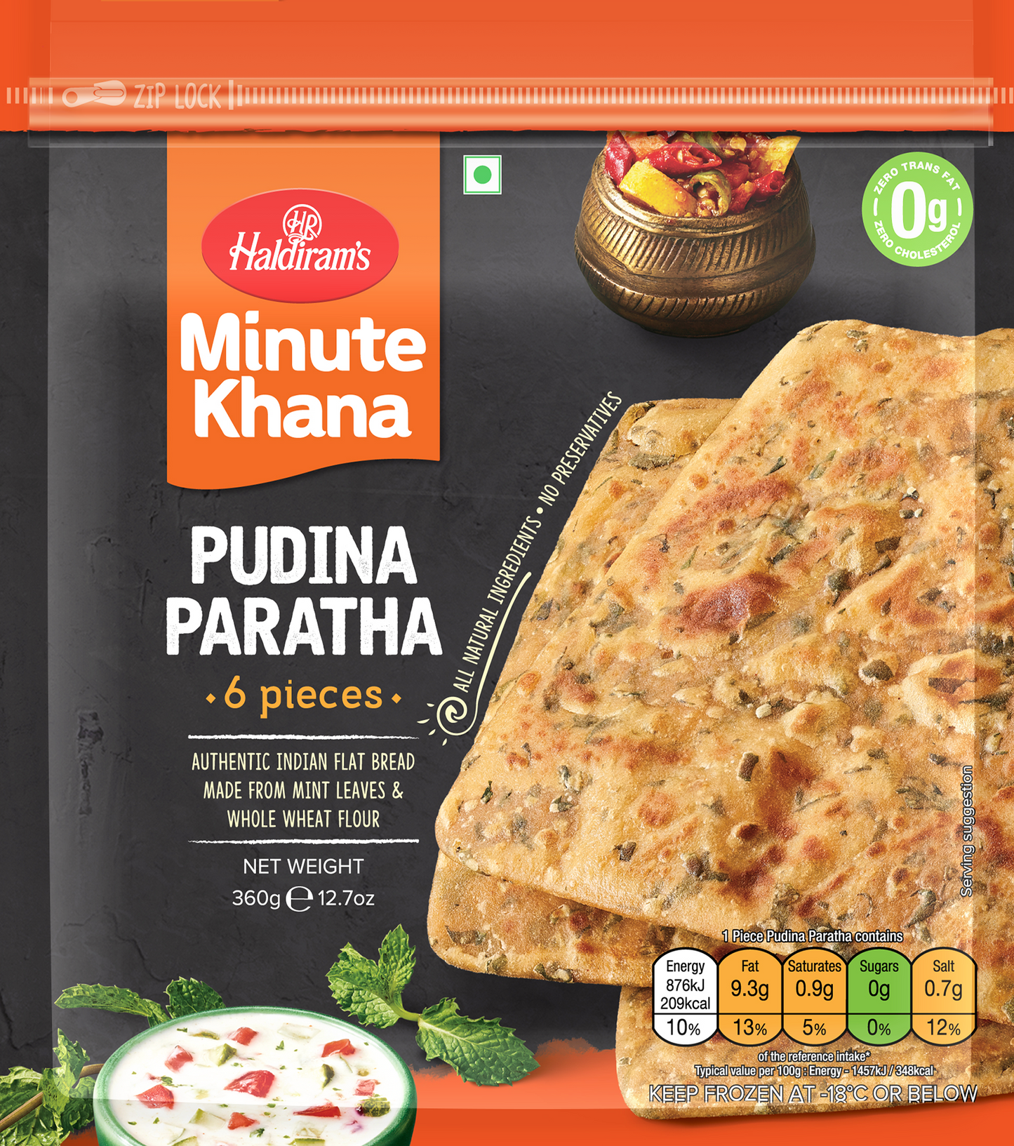 HALDIRAMS (DELHI) PUDINA PARATHA 360G