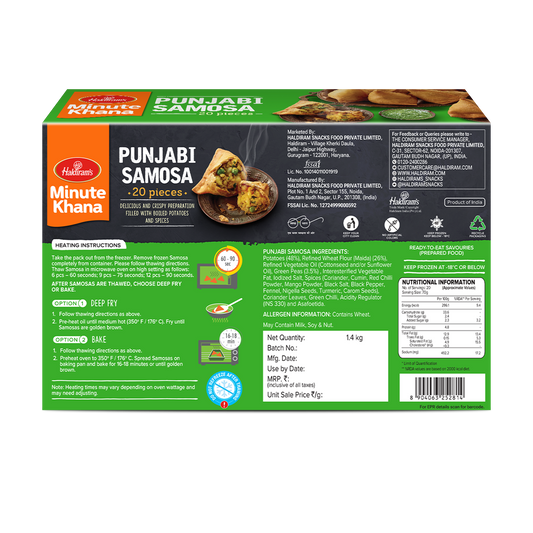 HALDIRAMS (DELHI) PUNJABI SAMOSA 1.4KG