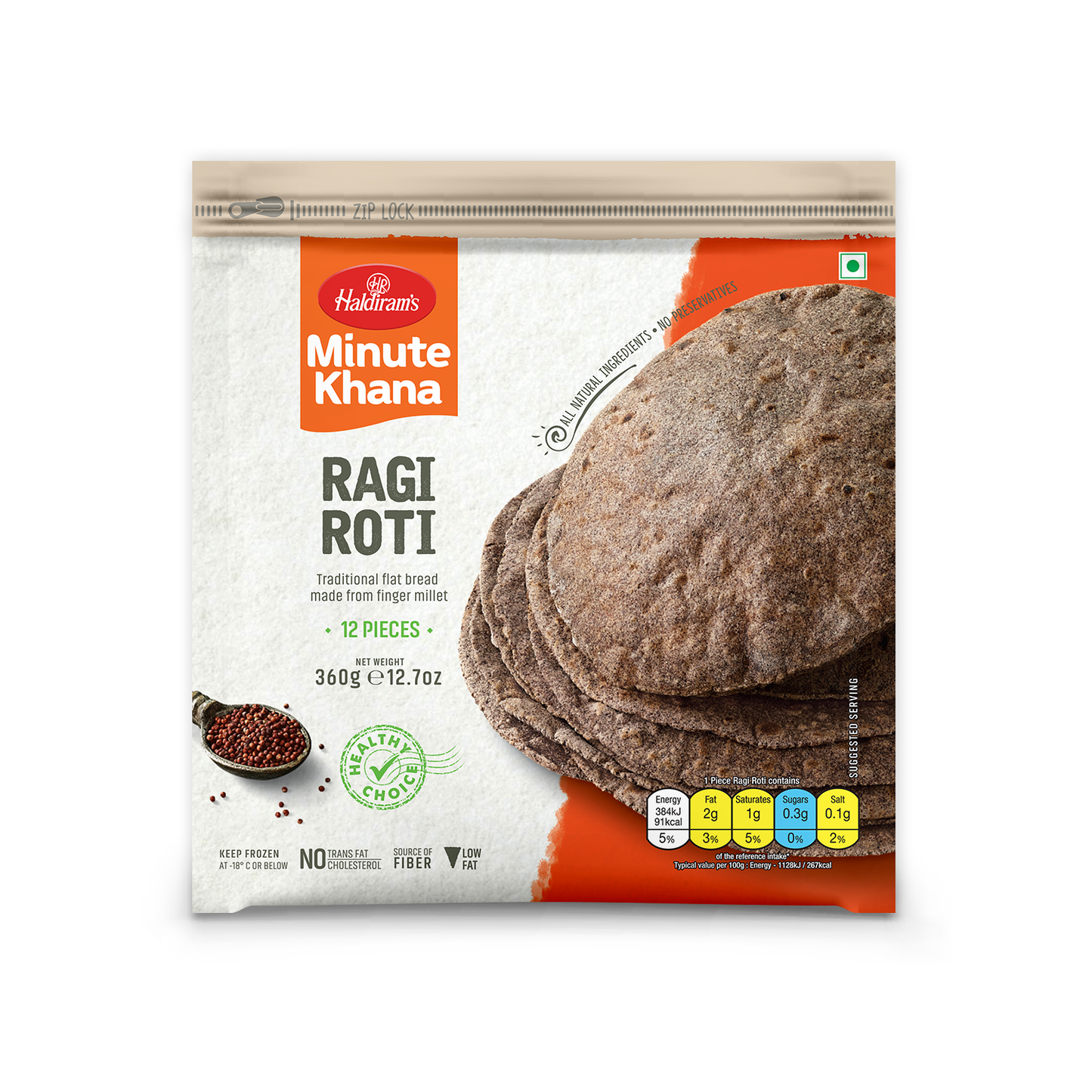 HALDIRAMS (DELHI) RAGI ROTI 360G