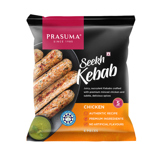 PRASUMA CHICKEN SEEKH KEBAB 500G