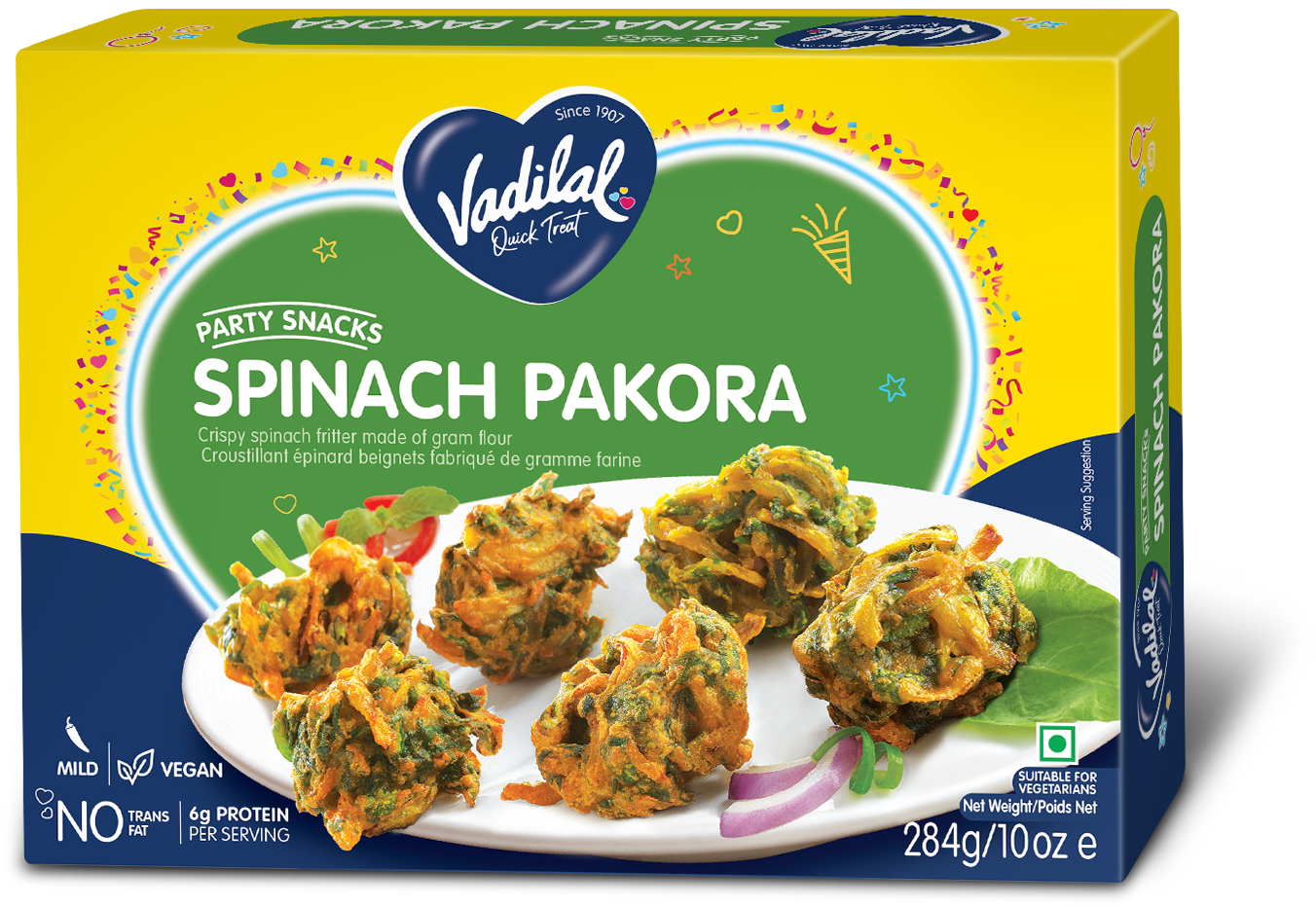 VADILAL SPINACH PAKORA 284G