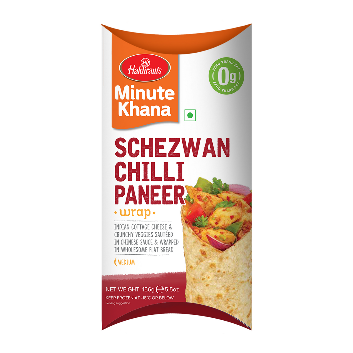 Haldiram's Paneer Schezwan Wrap 156g