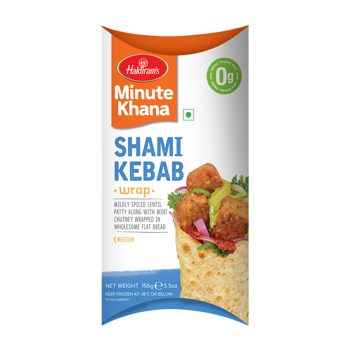 Haldiram's Shami Kebab Wrap 156g