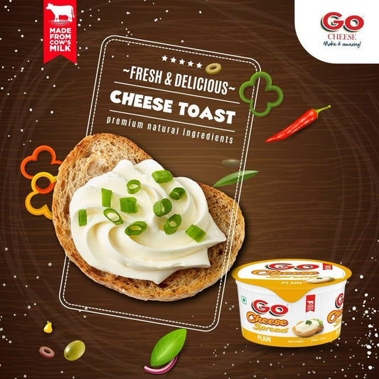 GO Cheese Spread Plain 200g