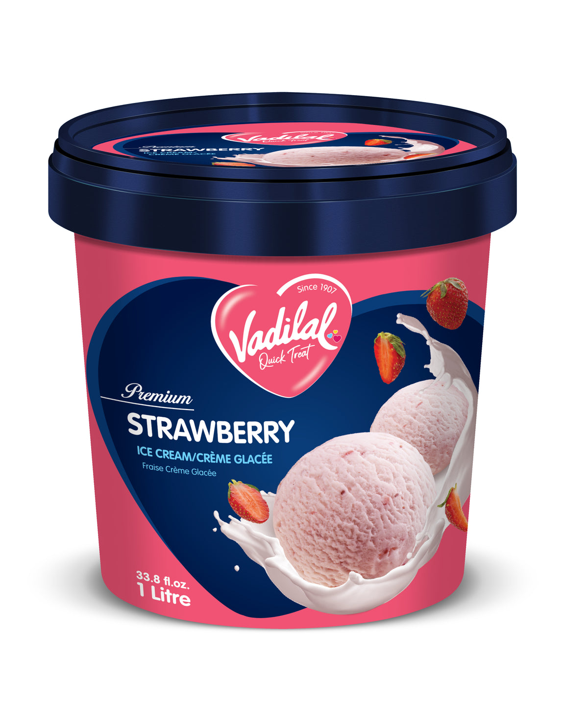 Vadilal Premium Strawberry Ice Cream