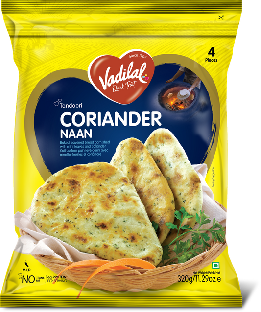Vadilal Tandoori Coriander Naan 320g