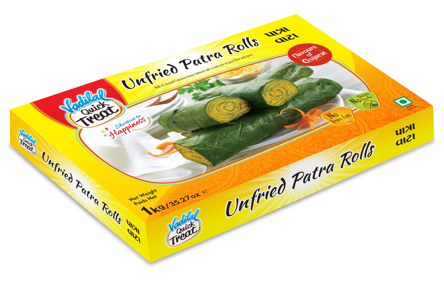 VADILAL PATRA ROLLS UNFRIED 1KG